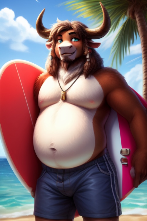 Sunny-Dispositioned Surfer -Brad Tashi