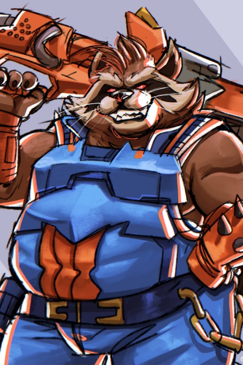 Rocket Raccoon (MUSCLEGUT, Marvel Rivals)