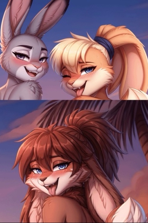 Judy Hopps, Lola Bunny, and Lop