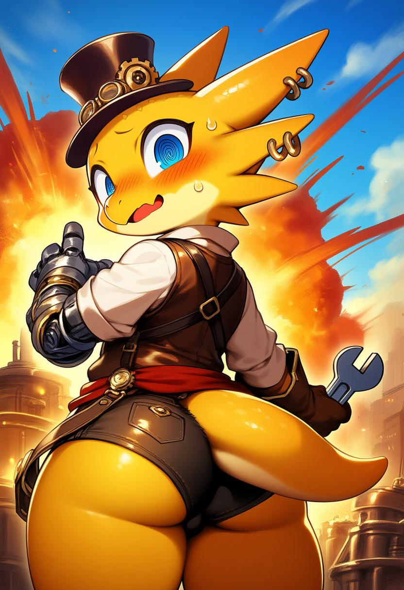 Irie, Cute Kobold Inventor, NSFW version