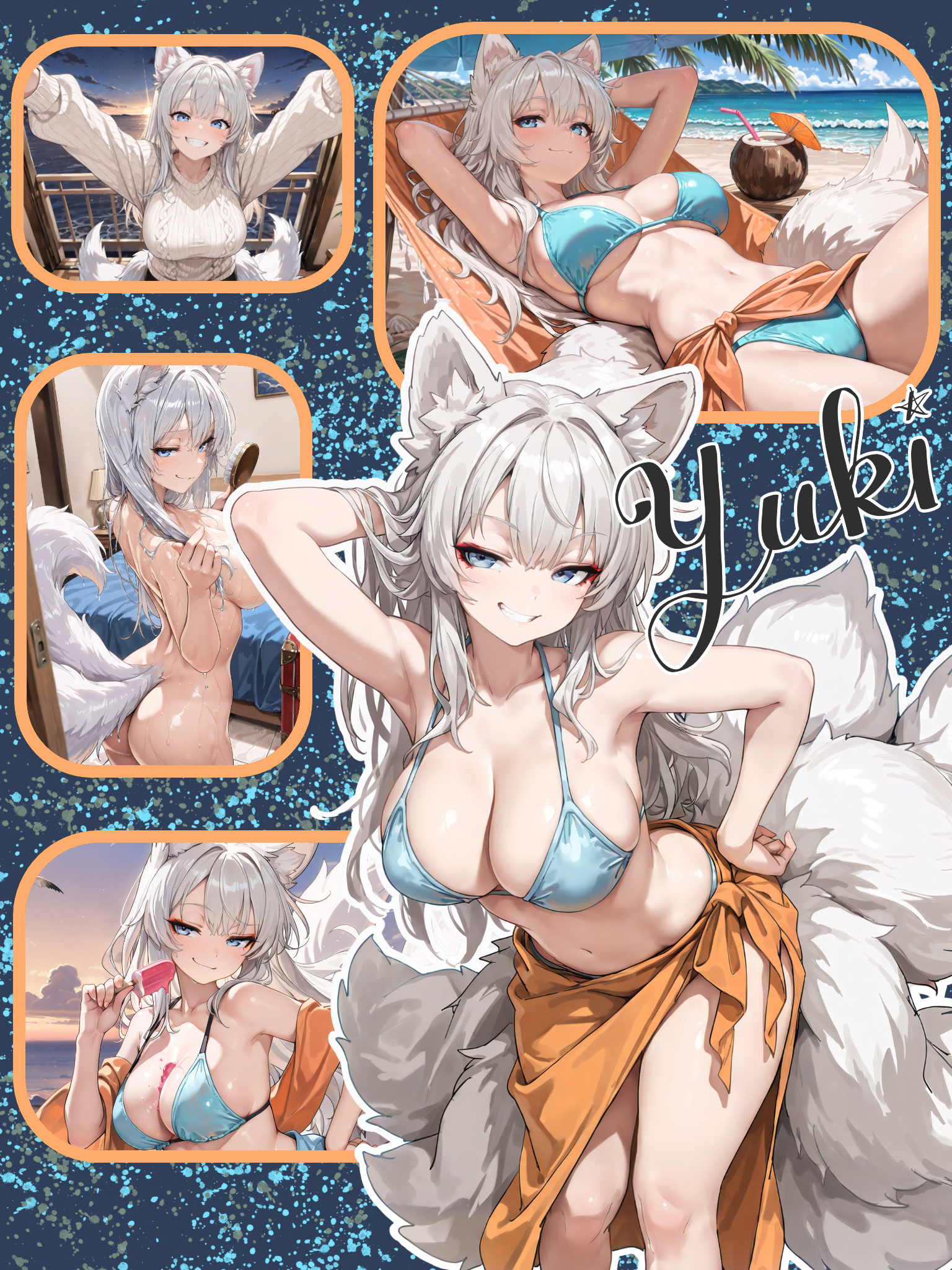 Yukihime, a Bratty Kitsune Honeymoon